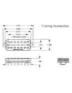 Seymour Duncan Cápsula Humbucker 7c Sh-6n Distortion Bk
