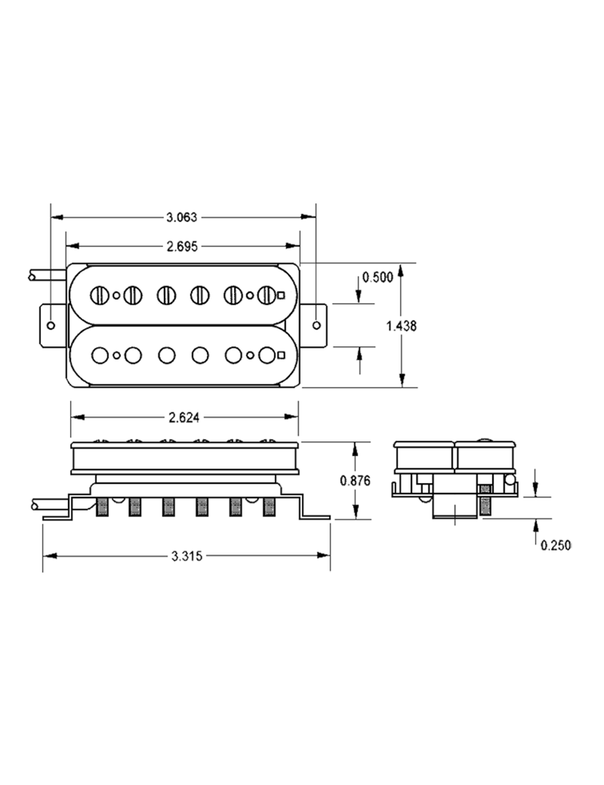 Seymour Duncan® SH-10b Full Shred™ Cápsulas Guitarra Eléctrica Bridge Humbucker Black