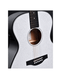 Sigma® Gm-1e Glitter Guitarra Grand Om Electroacústica Fishman® | White/Silver