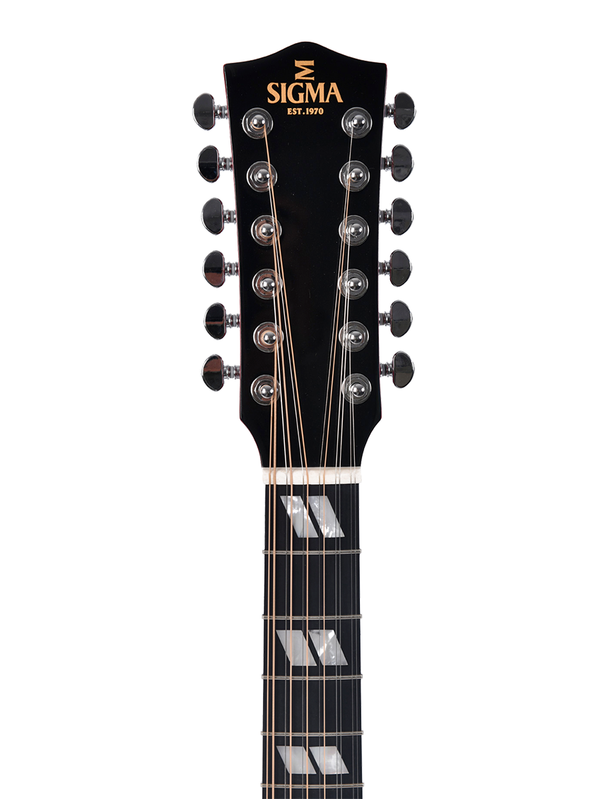 Sigma® DM12-SG5 Guitarra Electroacústica 12 Cuerdas Dreadnought Fishman® Softcase | Vintage Cherry Sunburst