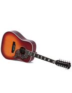 Sigma® DM12-SG5 Guitarra Electroacústica 12 Cuerdas Dreadnought Fishman® Softcase | Vintage Cherry Sunburst