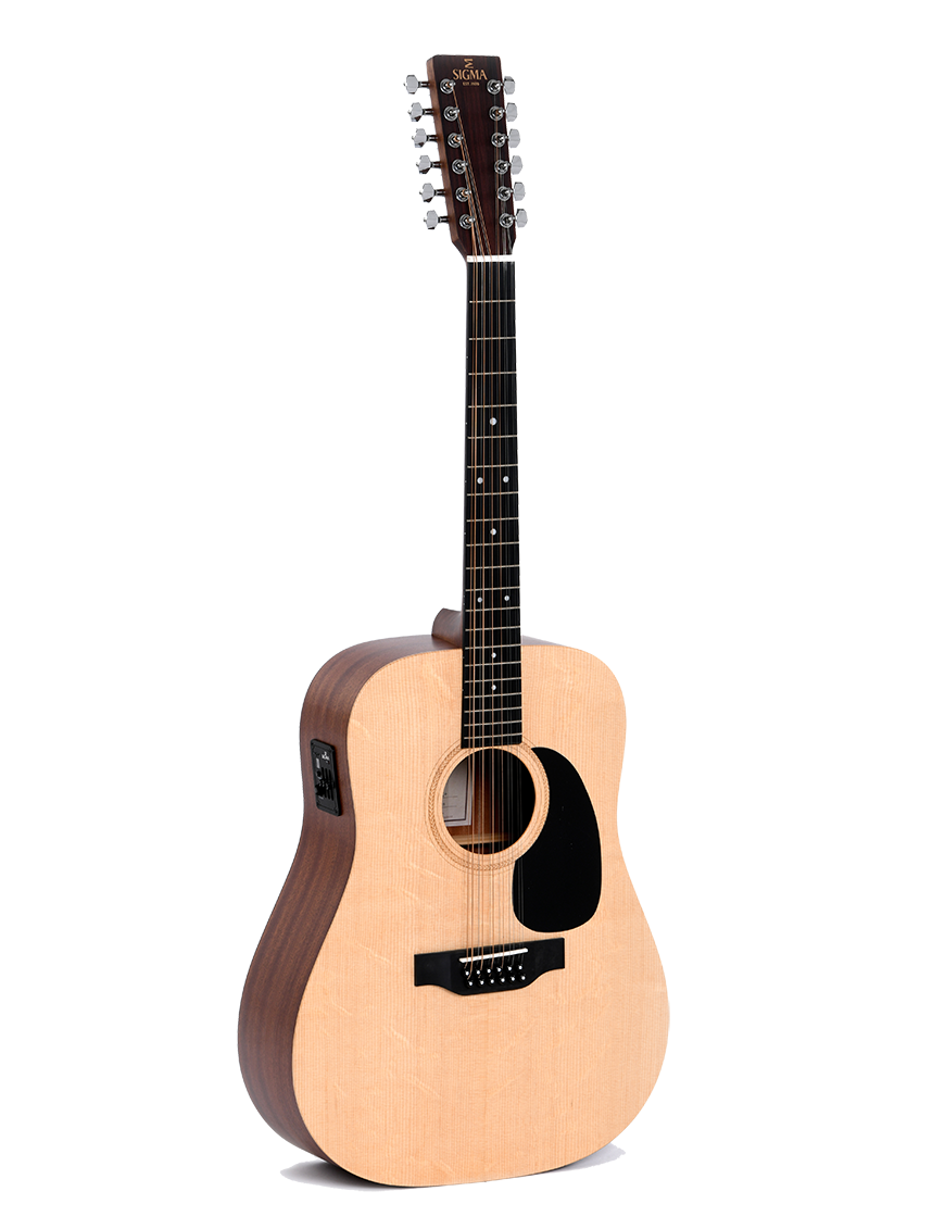 Sigma® DM12E Guitarra Electroacústica 12 Cuerdas Dreadnought | Natural