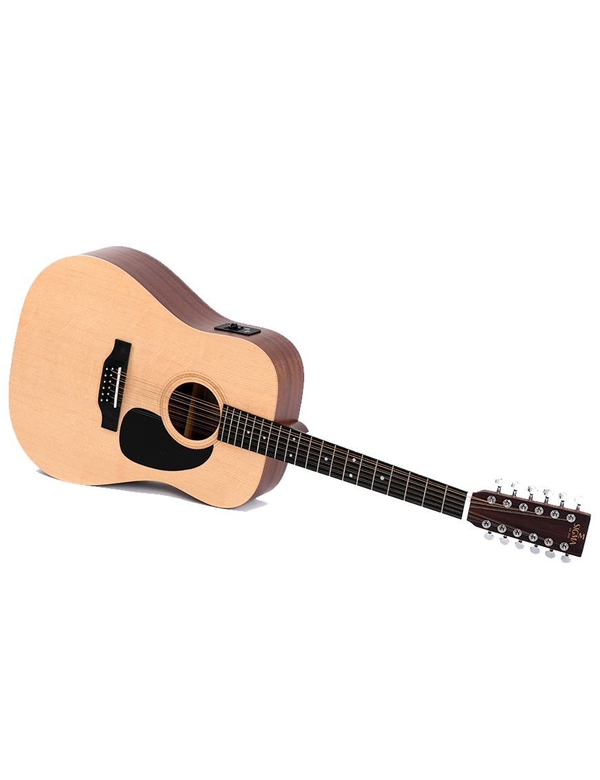 Sigma® DM12E Guitarra Electroacústica 12 Cuerdas Dreadnought | Natural