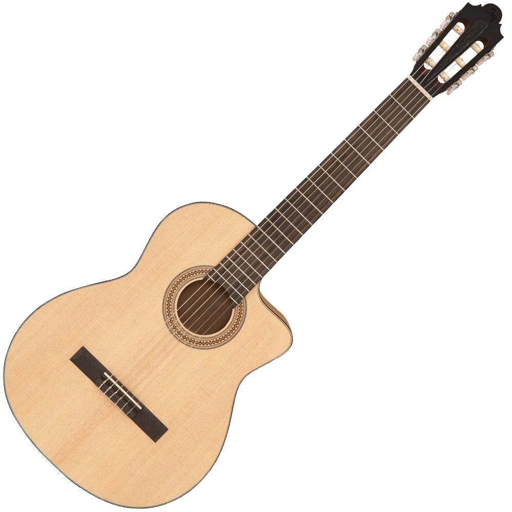 Vintage Guitarra Clásica Estudio Electroacústica Santos Martinez Cutaway ~ Satin Natural
