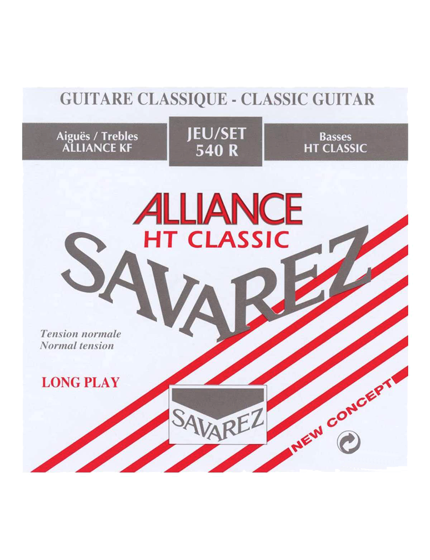 SAVAREZ® 540R Cuerdas Guitarra Clásica Nylon Alliance Carbono Tensión Normal