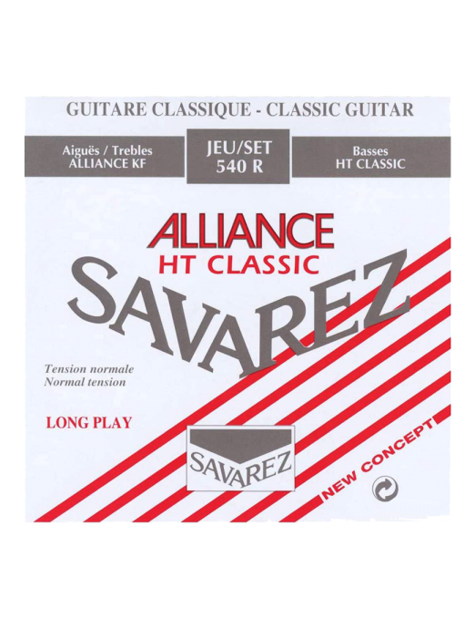 SAVAREZ® 540R Cuerdas Guitarra Clásica Nylon Alliance Carbono Tensión Normal