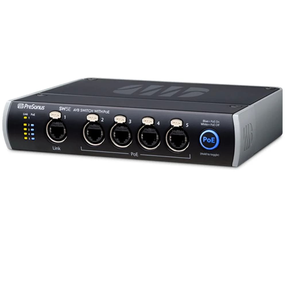 Presonus Sw5e Conmutador Avb 5 Puertos Para Studiolive
