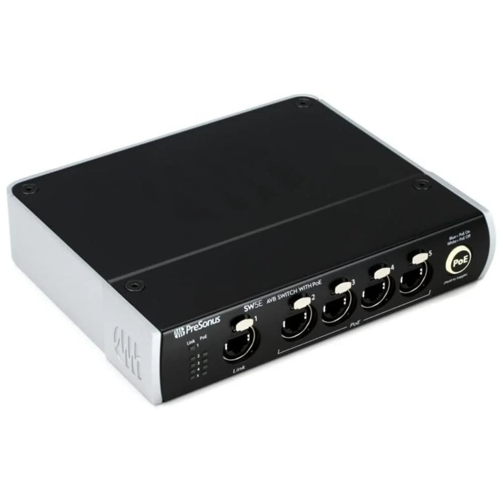 Presonus Sw5e Conmutador Avb 5 Puertos Para Studiolive