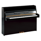 Piano acústico vertical con sillin JU109 acabado Polished Ebony - Yamaha