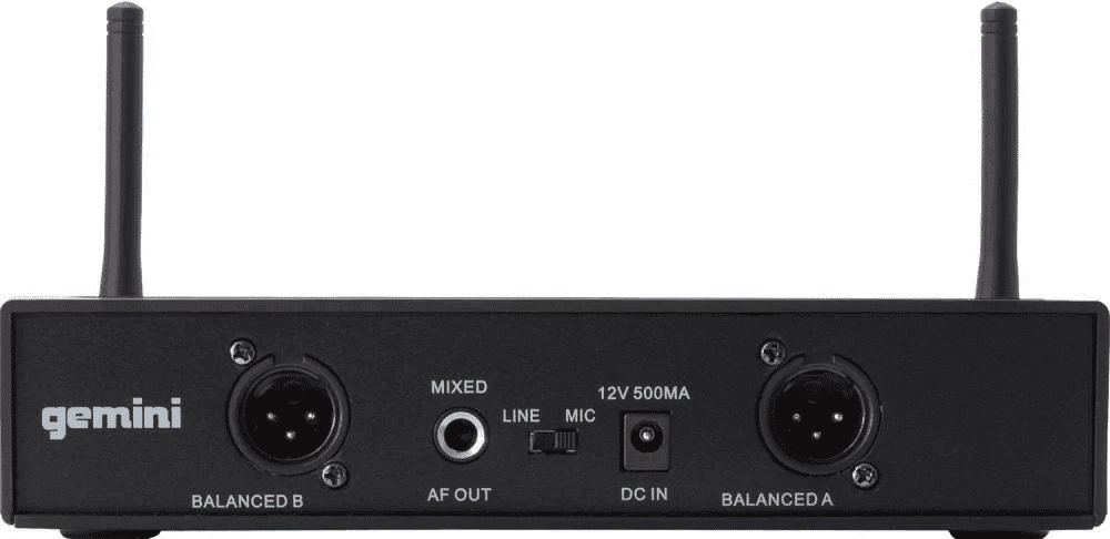 Gemini Uhf-6200m Sistema Inalámbrico Mano Doble Uhf