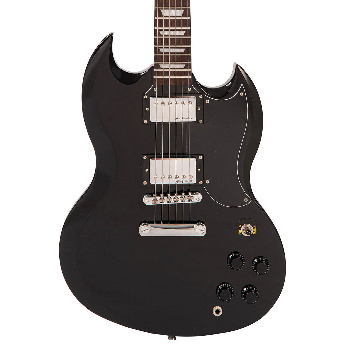 Vintage V69 Coaster Series Electric Guitar – Gloss Black