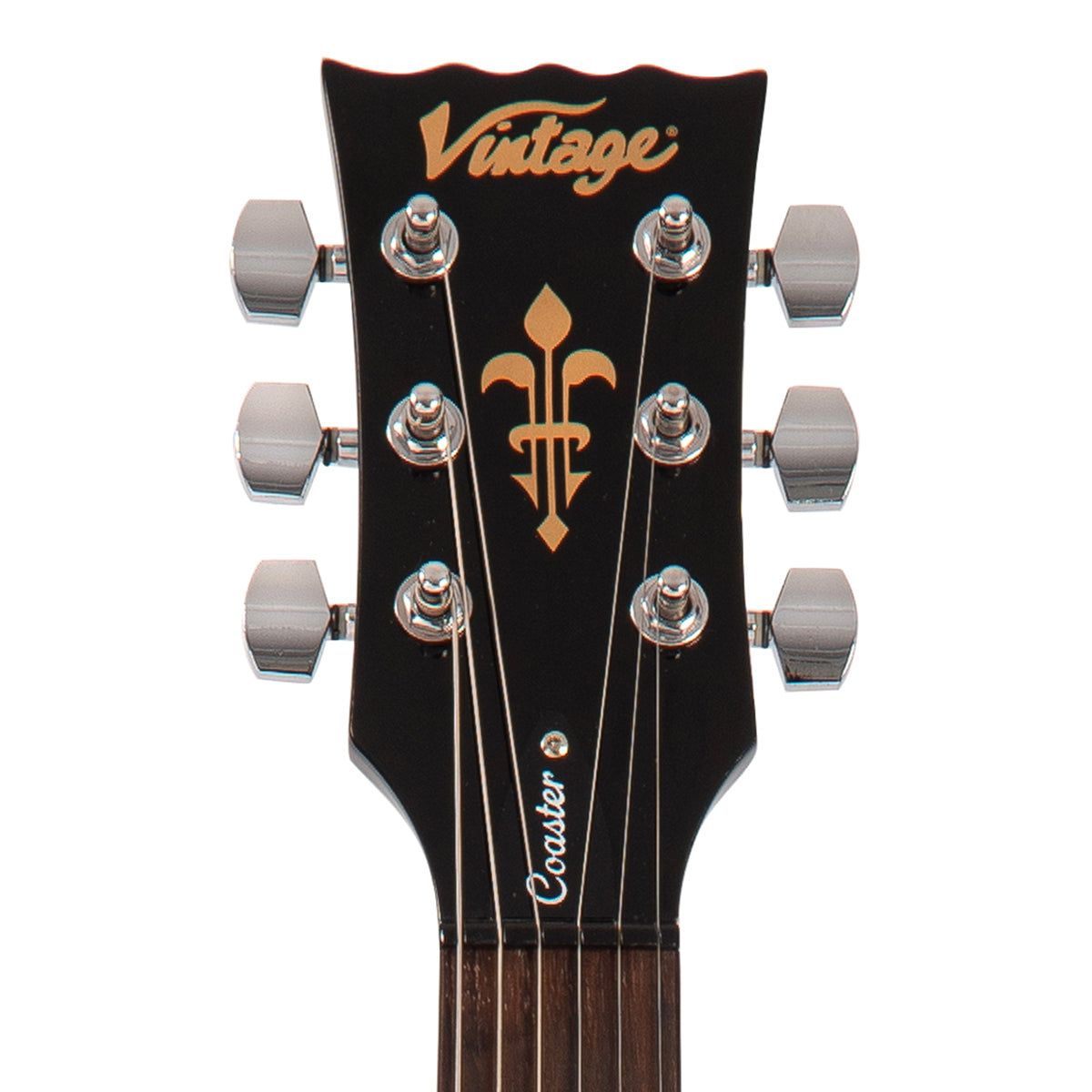 Vintage V69 Coaster Series Electric Guitar – Gloss Black