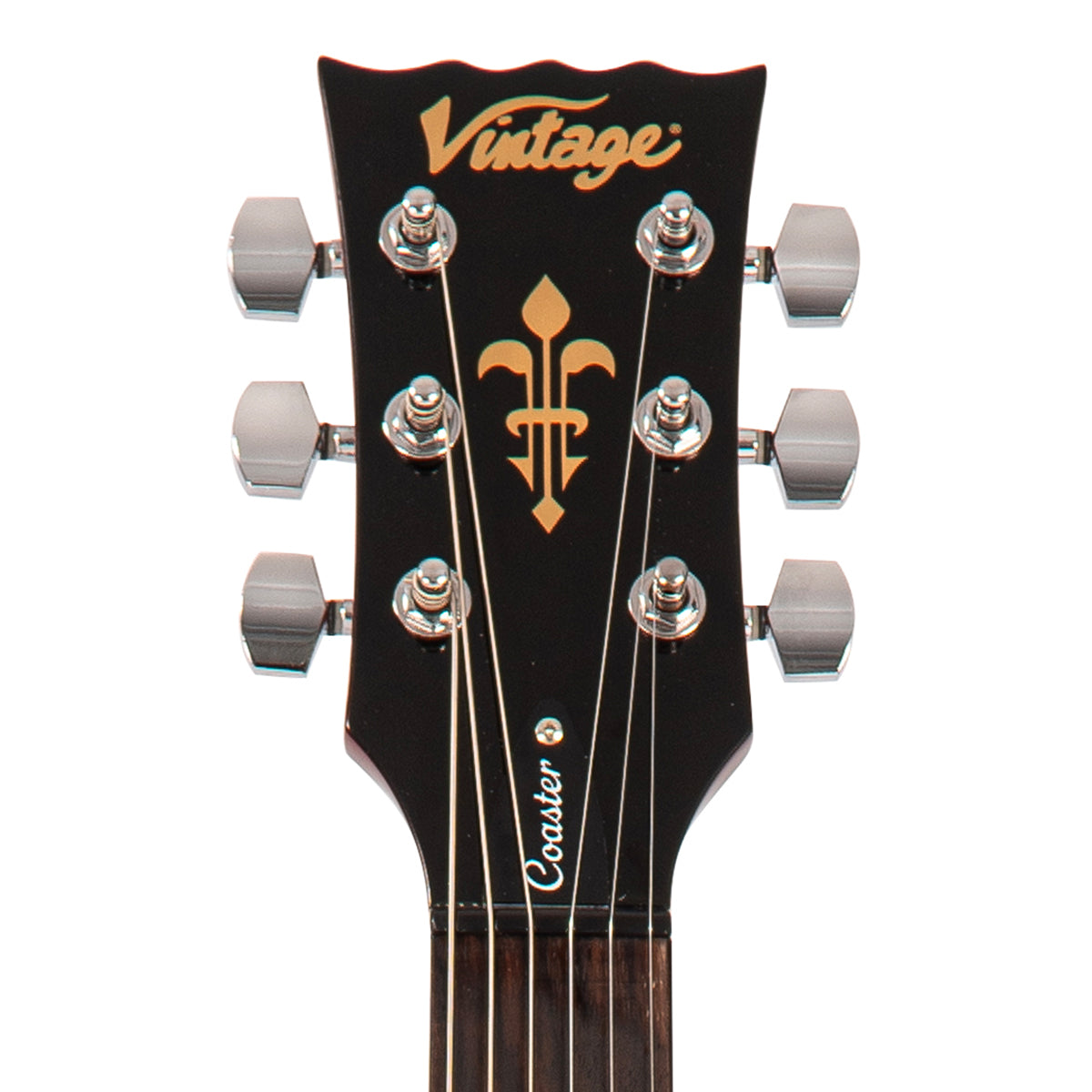 Vintage V69 Coaster Serie Guitarra Electrica- Cherry Red
