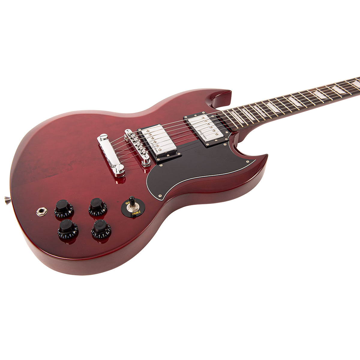Vintage V69 Coaster Serie Guitarra Electrica- Cherry Red