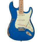 Vintage V130 Proshop Unique Guitar – AGED CANDY APPLE BLUE W/VEGA TREM