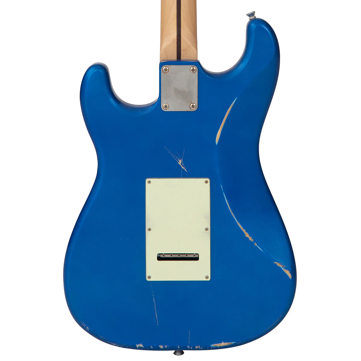 Vintage V130 Proshop Unique Guitar – AGED CANDY APPLE BLUE W/VEGA TREM
