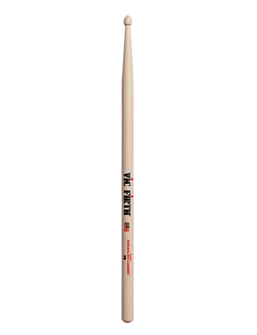 VIC FIRTH® 2B American Classic® Baquetas Punta Madera