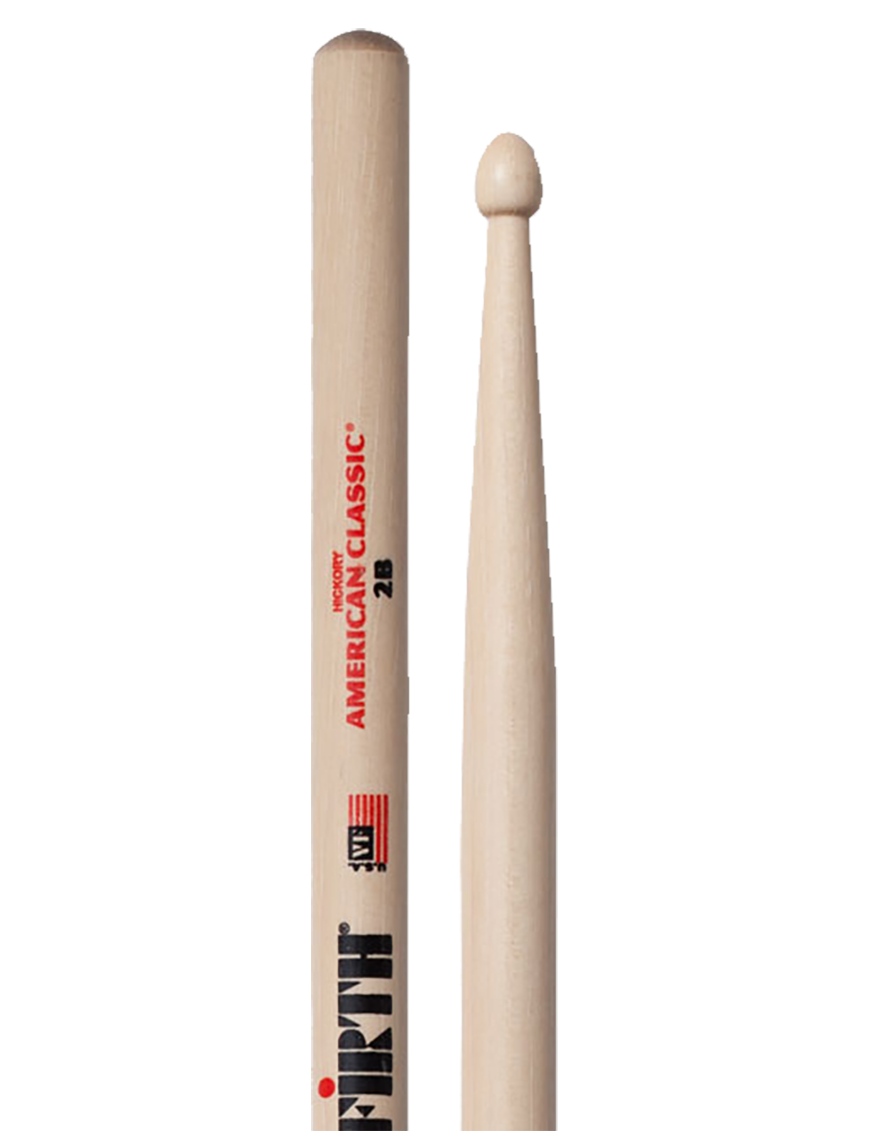 VIC FIRTH® 2B American Classic® Baquetas Punta Madera