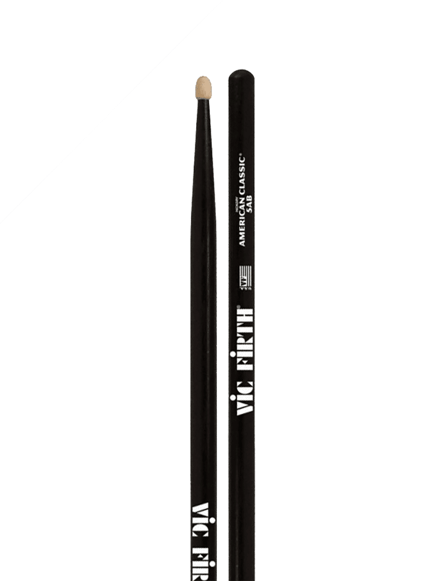 Vic Firth 5a-Bk American Classic Baqueta Negra Punta Madera