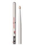 VIC FIRTH® 5A-WH American Classic® Baquetas Blanca Punta Madera