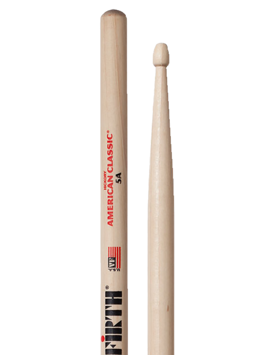 VIC FIRTH® 5A American Classic® Baquetas Punta Madera