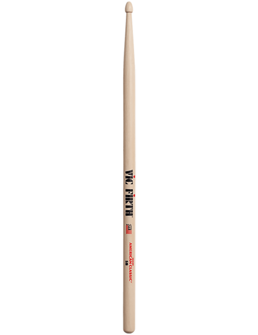 Vic Firth® 5b American Classic® Baquetas Punta Madera