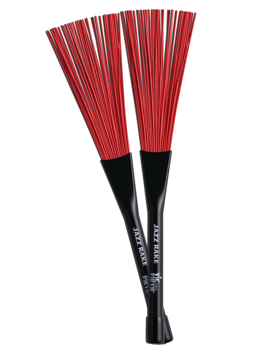 VIC FIRTH® BJR Baquetas Efectos Jazz Rake Red