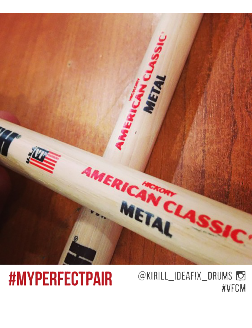 VIC FIRTH® CM METAL American Classic® Baquetas Punta Madera