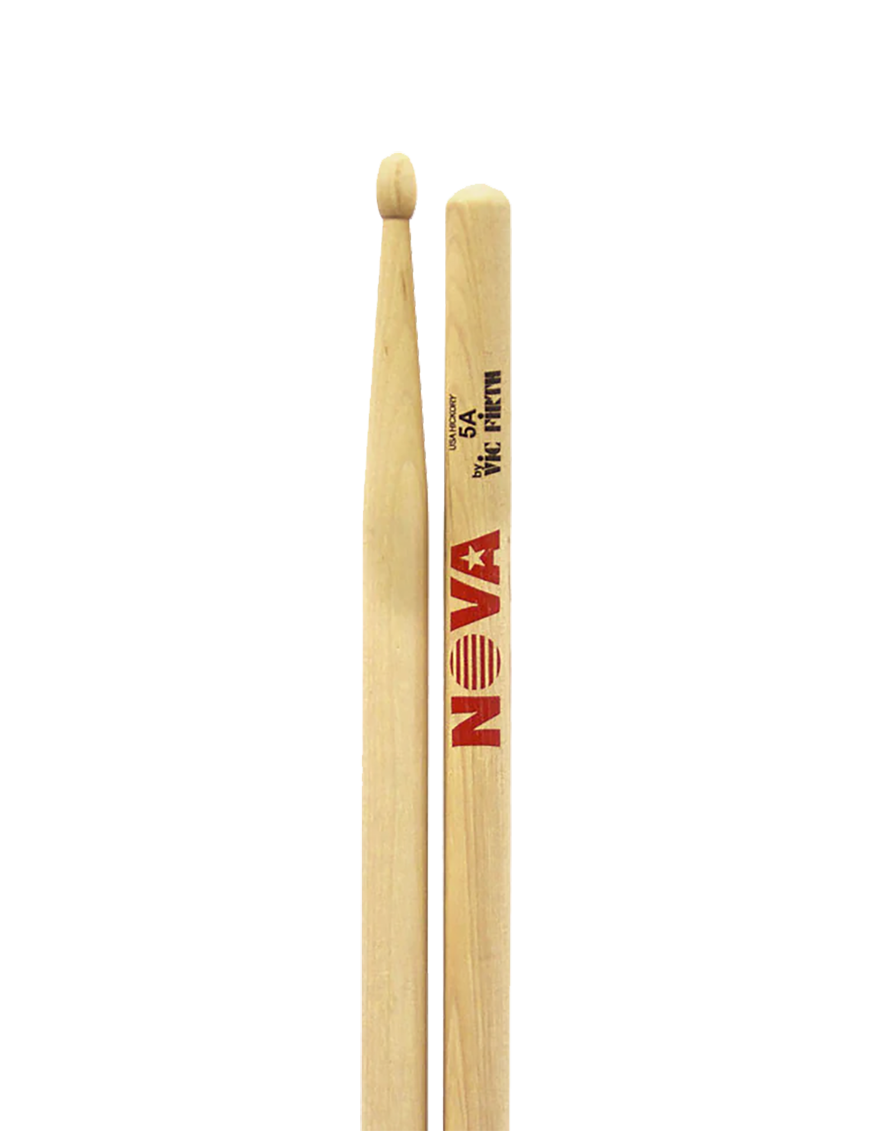 NOVA by VIC FIRTH® 5A Baqueta Punta Madera