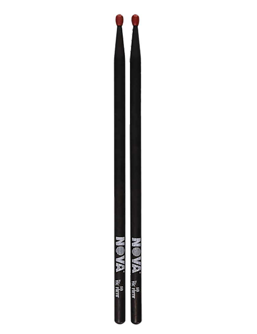 NOVA by VIC FIRTH® 5BN Baqueta Acabado Negro Punta Nylon