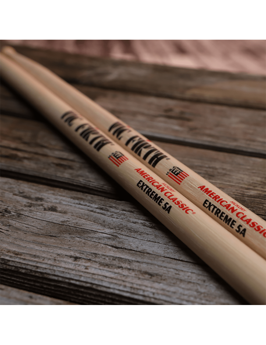 VIC FIRTH® X5A EXTREME American Classic® Baquetas Punta Madera