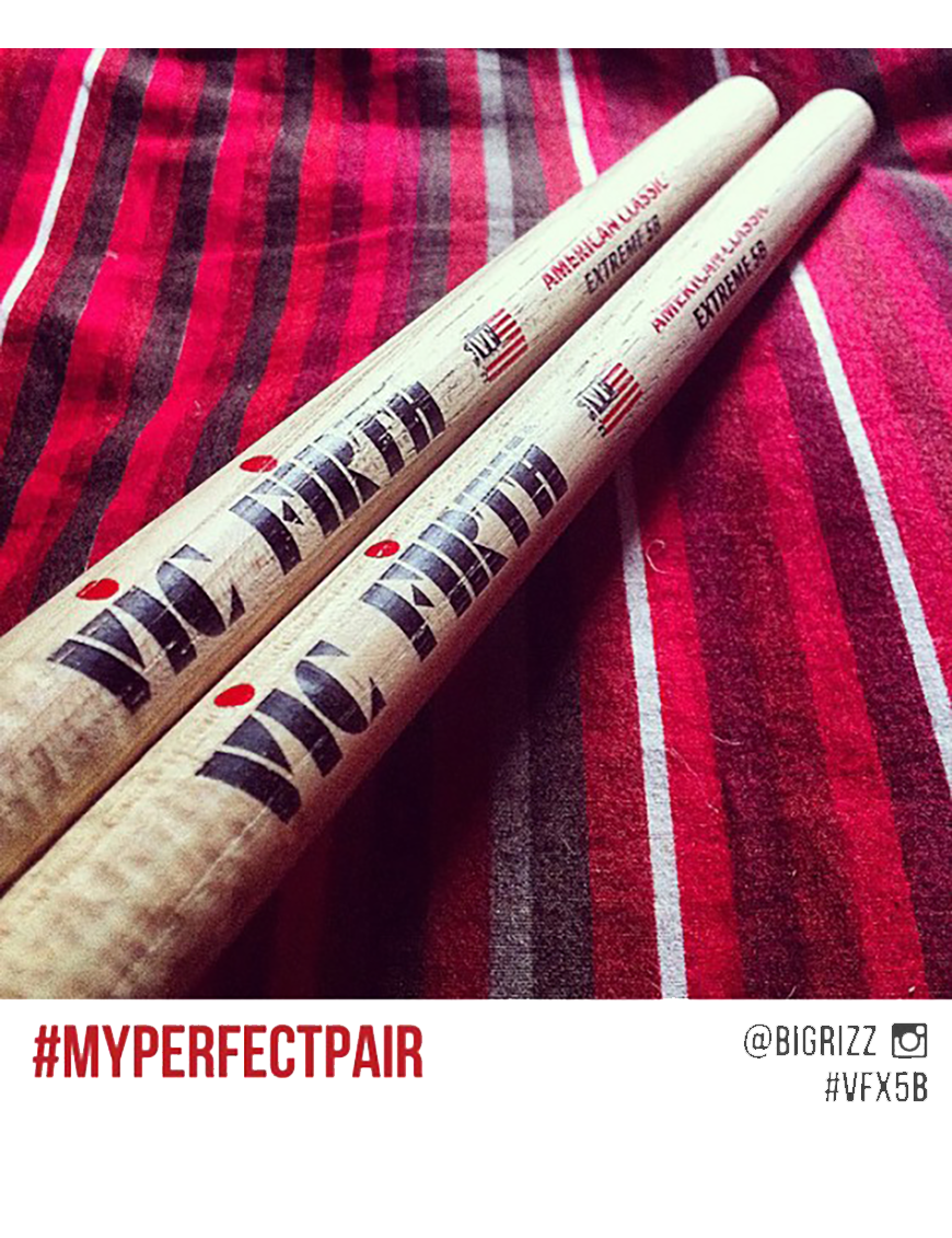 VIC FIRTH® X5B EXTREME American Classic® Baquetas Punta Madera