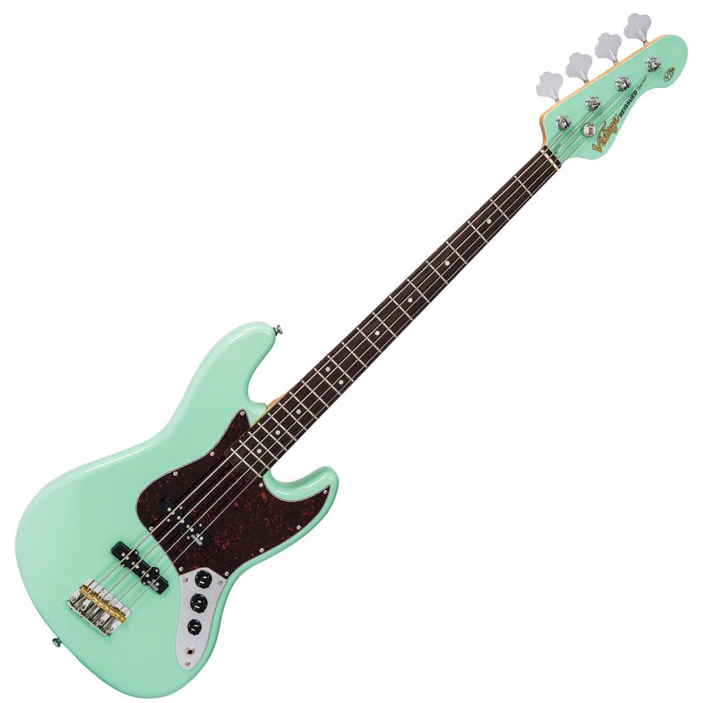 Vintage Bajo Eléctrico Vj74 Reissued ~ Verde Ventura