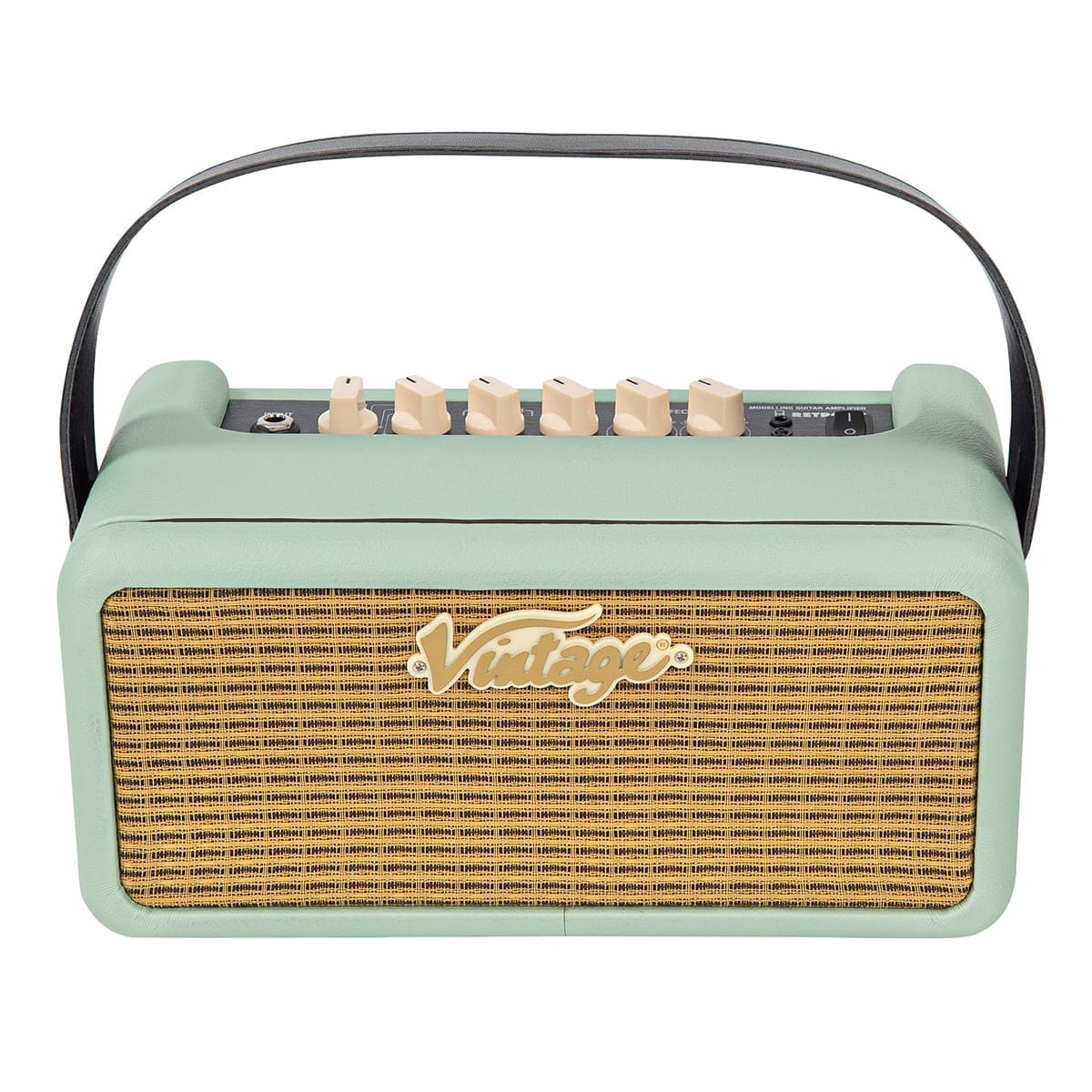 Vintage Amplificador De Guitarra Retro De 25 W Con Dsp - Verde Menta