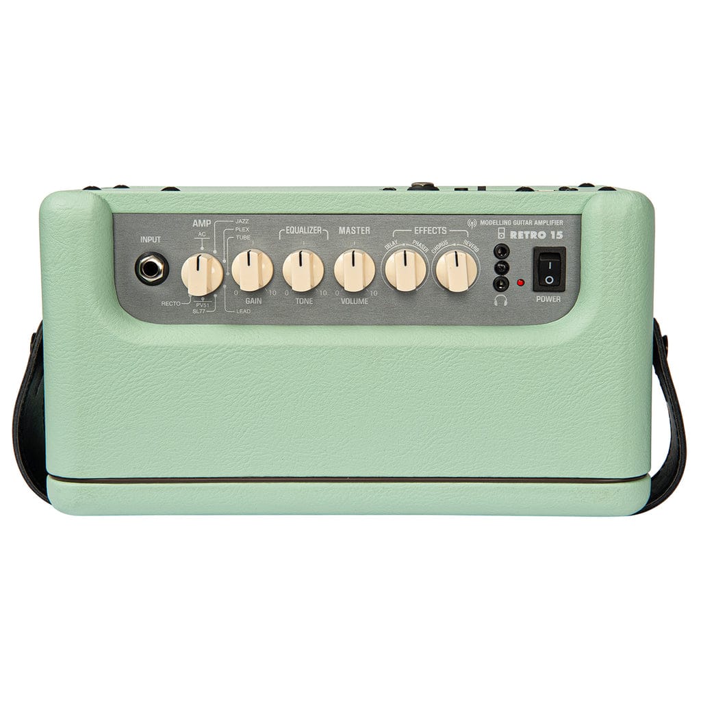 Vintage Amplificador De Guitarra Retro De 15 W Con Dsp -  Verde Menta