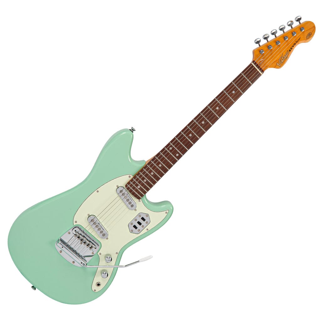 Vintage Guitarra Eléctrica Revo Series 'Colt' Ss Twin ~ Verde Ventura