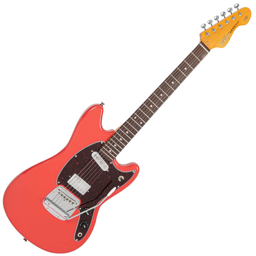Vintage Guitarra Eléctrica Revo Series 'Colt' Hs Duo ~ Rojo Fiesta