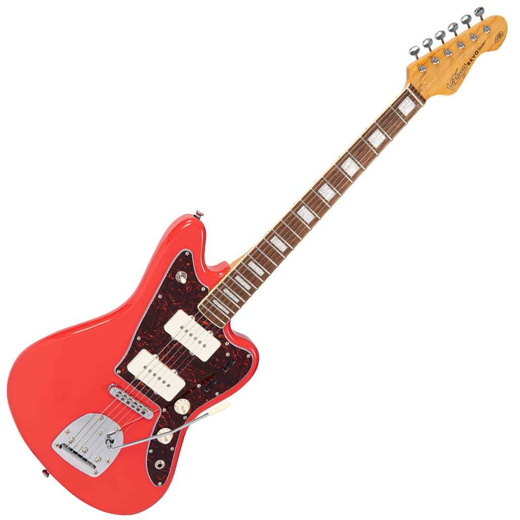Vintage Guitarra Eléctrica Revo Series 'Surfmaster 90' ~ Rojo Firenza
