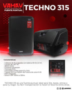 Vamav Techno 315 Caja Activa 15″ Bluetooth 300w Rms