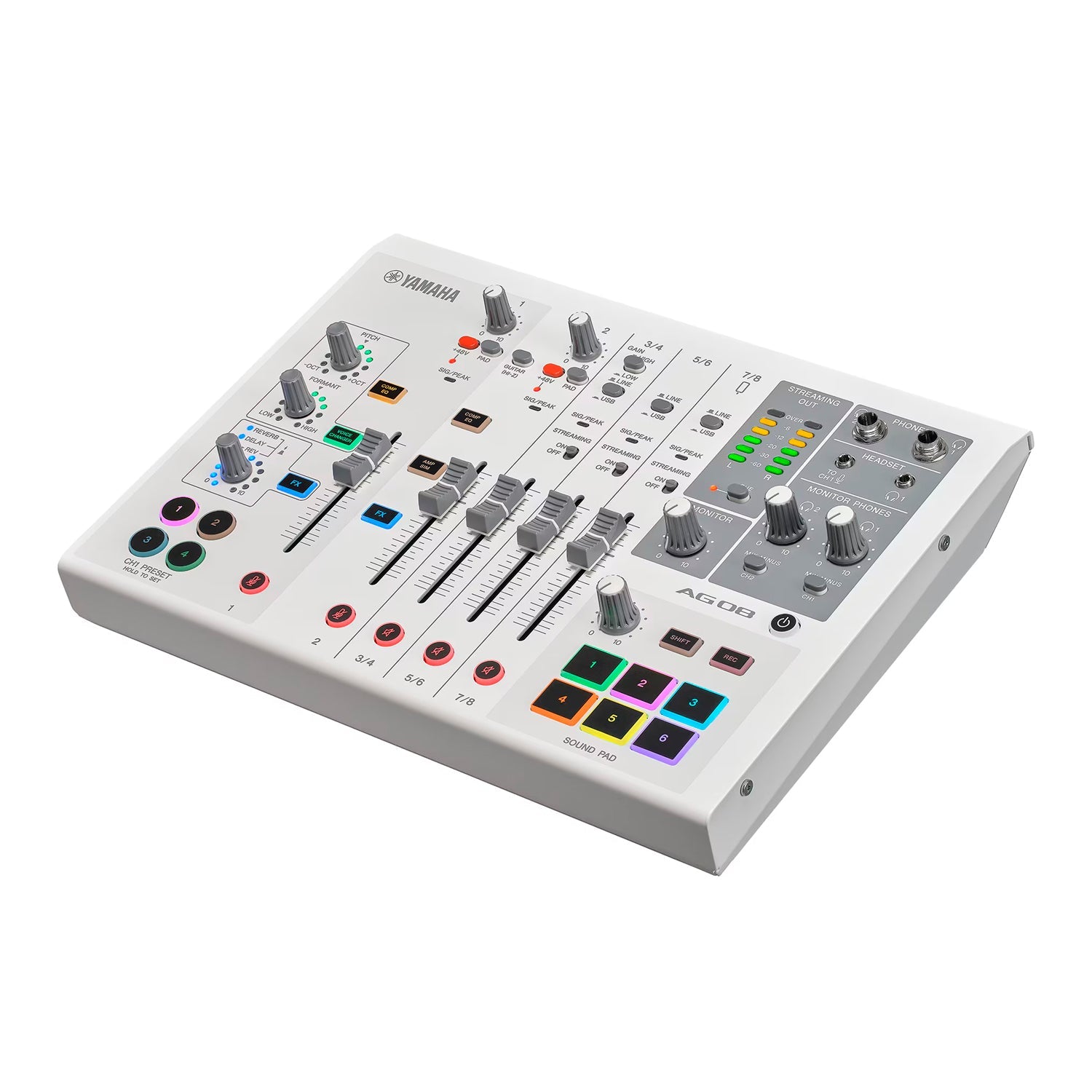 Mezclador de Transmisión en Vivo AG08 White - Yamaha