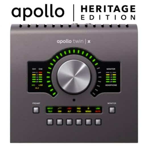 Universal Audio Apollo Twin X Duo, Interfaz Audio 2x6 Thunderbolt 3 Heritage Edition