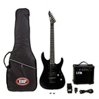 Pack Guitarra Eléctrica M-10 Black Satin - LTD