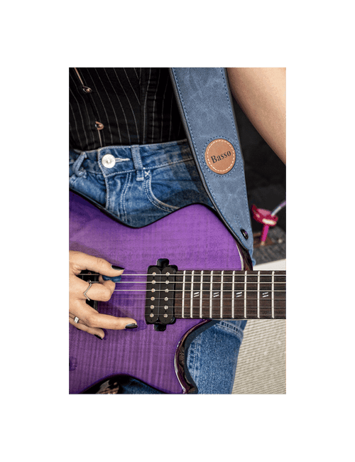 Basso Correa Guitarra Classic Jeans 7,5 Cm