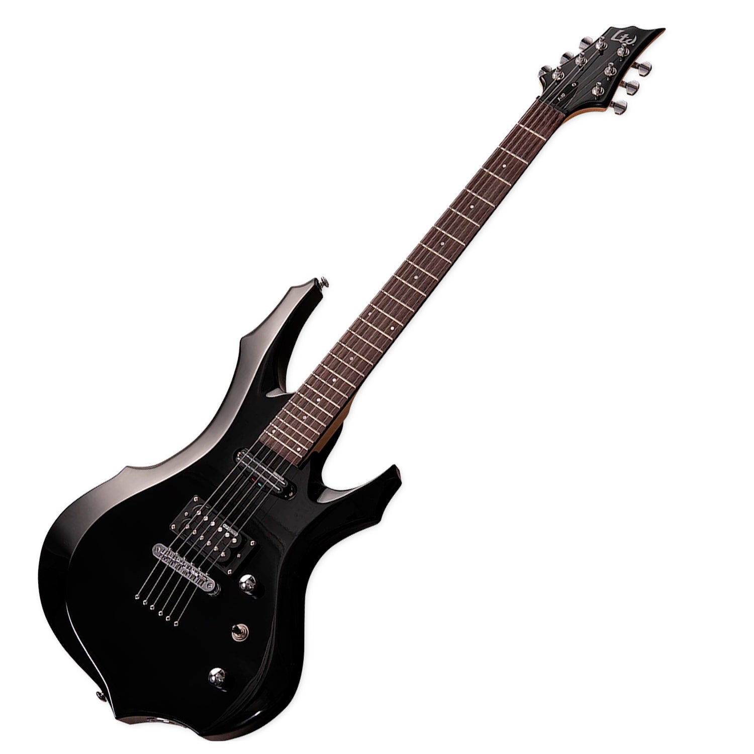 Guitarra Eléctrica Serie F-10 Black Con Funda - LTD