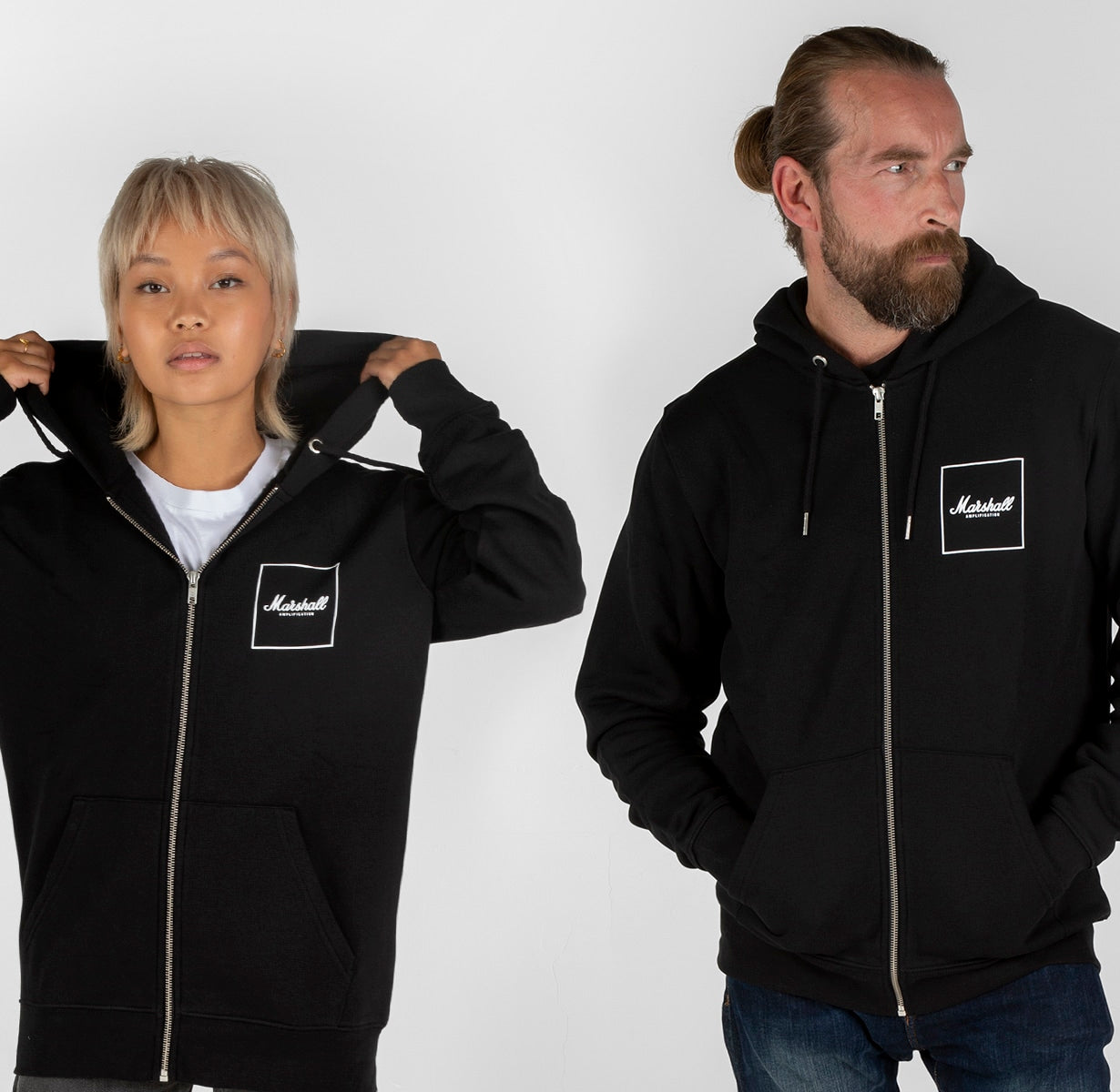 Hoodie Logo Cuadrado Talla M - Marshall