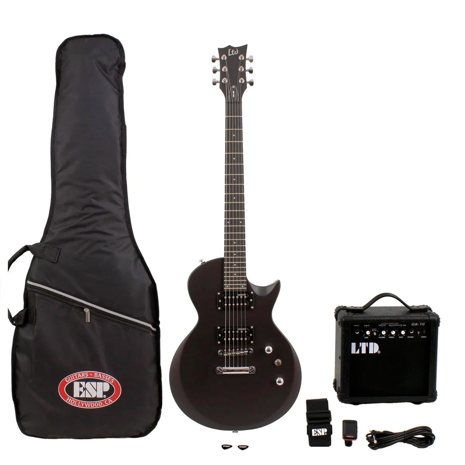 Pack Guitarra Eléctrica EC-10 Black Satin - LTD