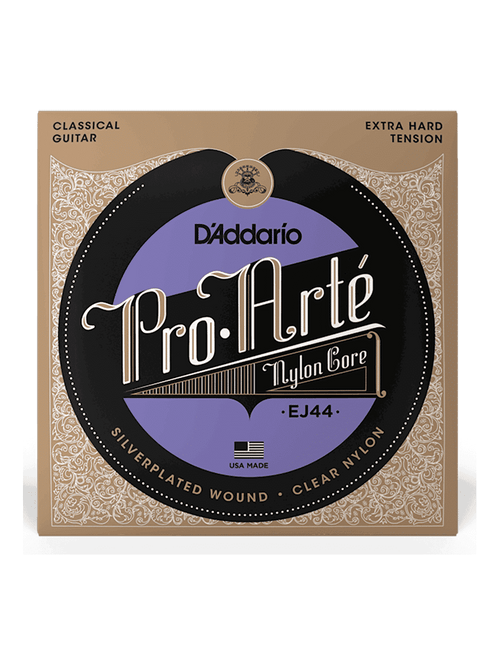 D'addario Cuerdas Guitarra Clásica Nylon 6 Cuerdas Ej44 Pro Arté Tensión Extra Fuerte 29-45