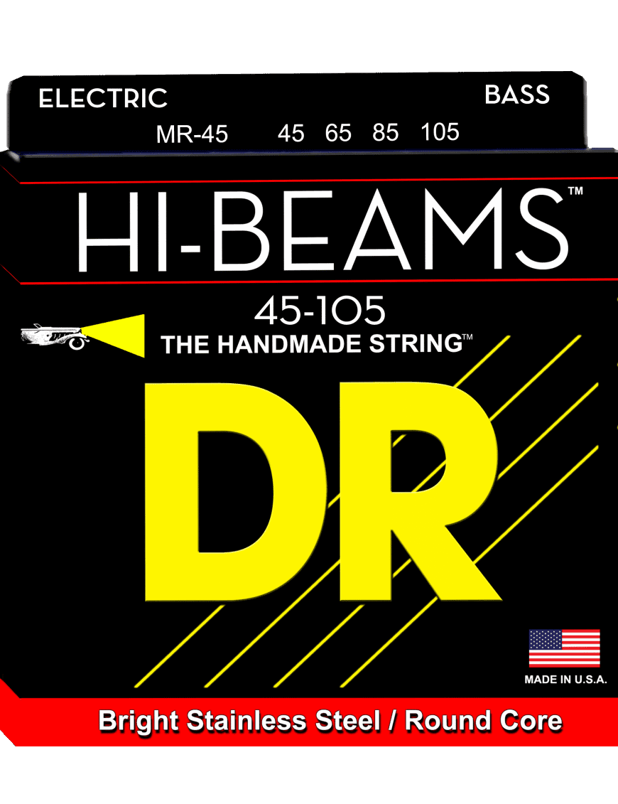 Dr Cuerdas Bajo Eléctrico 4 Cuerdas Hi-Beams™ Mr-45-105 Medium