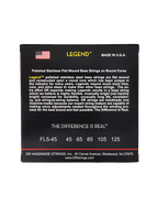 Dr Cuerdas Bajo Eléctrico 5 Cuerdas Legend™ Fl5-45 Flat Medium 45-125