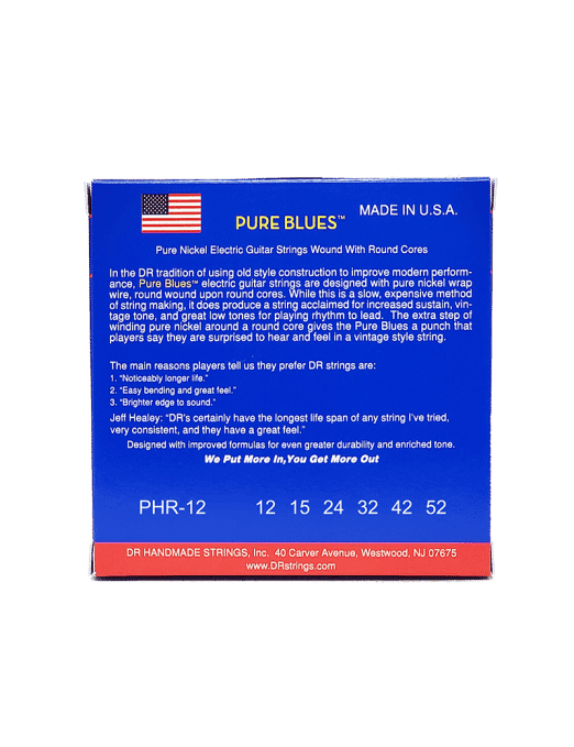 Dr Cuerdas Guitarra Eléctrica 6 Cuerdas Pure Blues™ Phr-12-52 Jazz